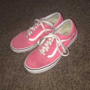 Pink old skool vans ✨